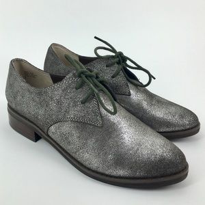 SEYCHELLES Metallic Silver Loafer Size 7